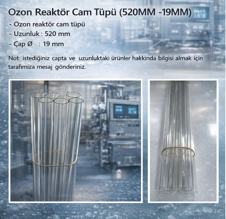 Ozon Reaktör Cam Tüpü